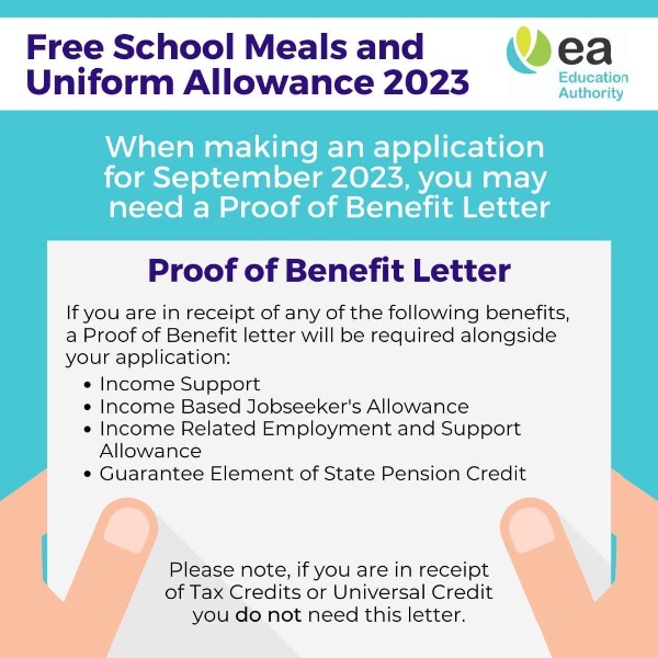 Information on Free School Meals and Uniform Allowance 2023/2024